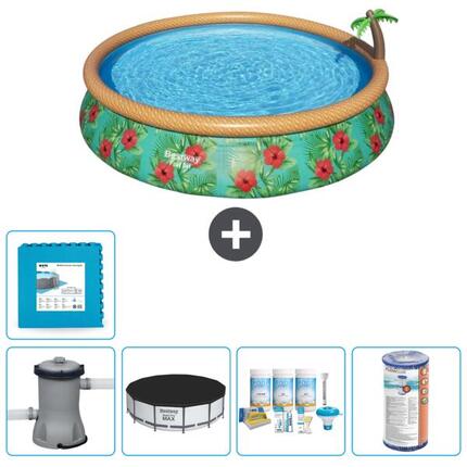 Piscine Gonflable Ronde Fast Set - 457x84 cm + Accessoires CB12