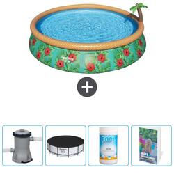 Piscine Gonflable Ronde Fast Set - 457x84 cm + Accessoires CB63