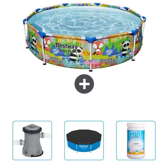 Piscine Ronde Steel Pro - 274x66 cm + Accessoires CB39