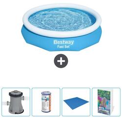 Piscine Gonflable Ronde Fast Set - 305x66 cm + Accessoires CB66