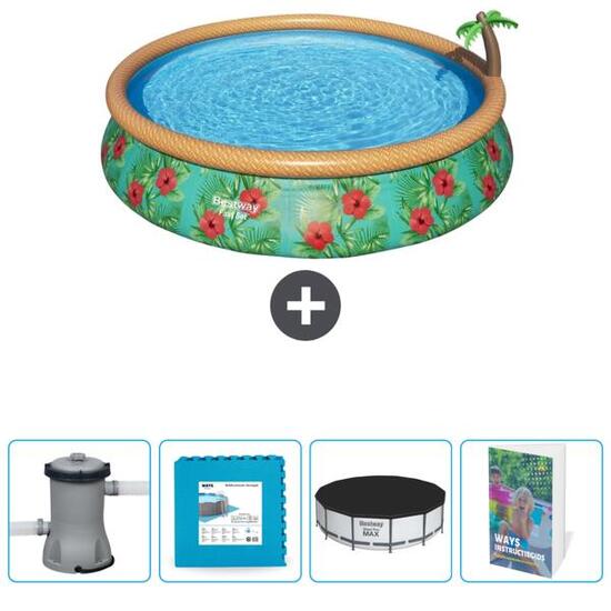 Piscine Gonflable Ronde Fast Set - 457x84 cm + Accessoires CB71