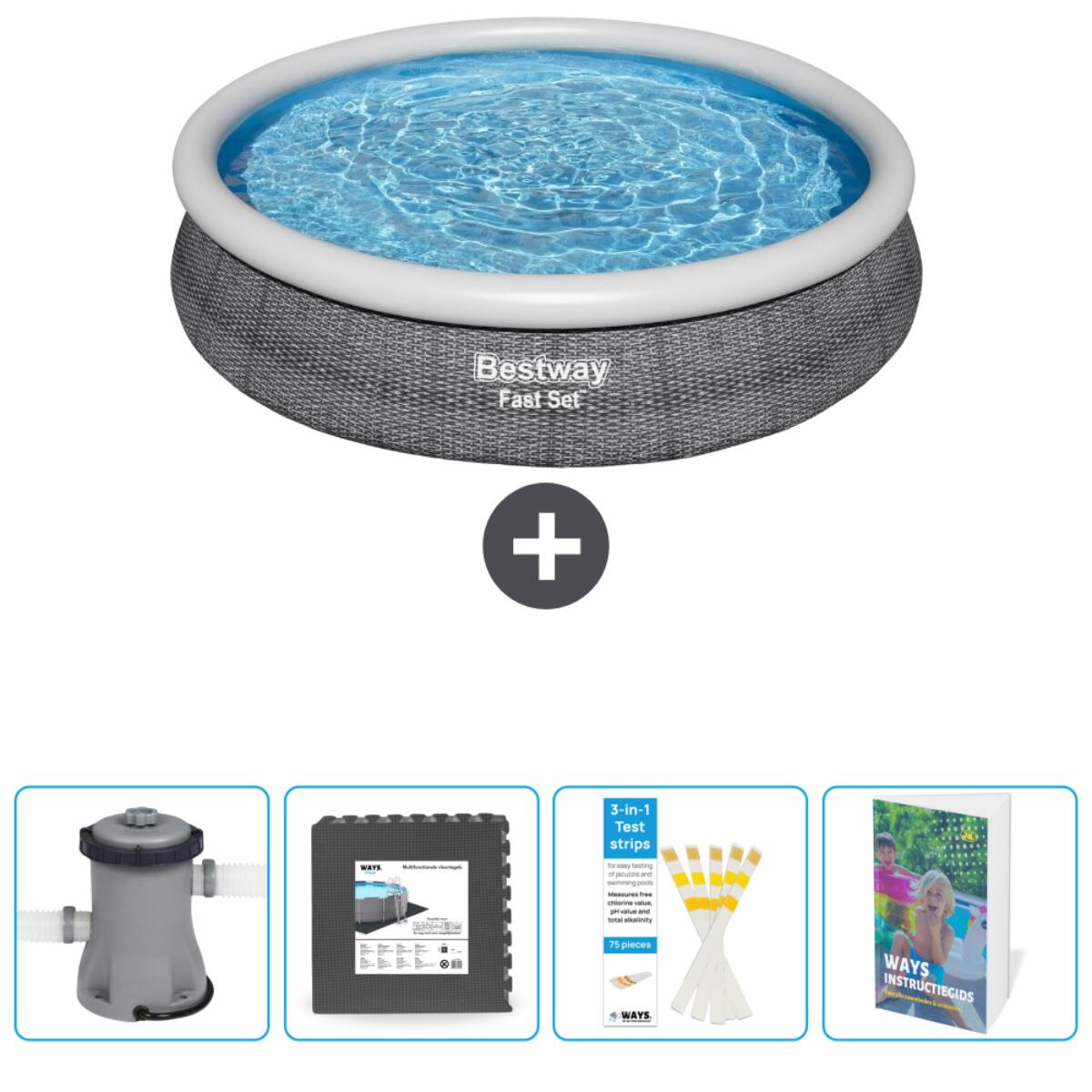 Bestway Fast Set Rond - 366x76 cm + Accessoires CB78 1/6