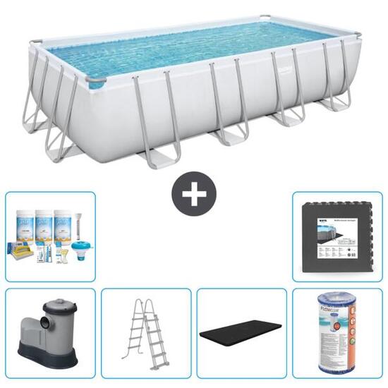 Piscine Rectangulaire Power Steel - 549x274x122 cm + Accessoires CB31