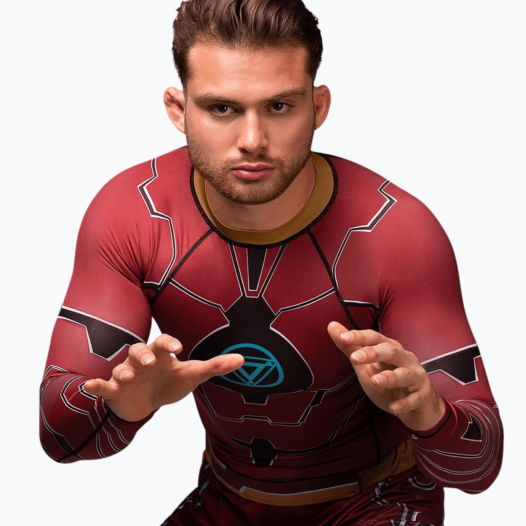 T-shirt rashguard à manches longues Hayabusa Marvel's Iron Man pour homme 3/5