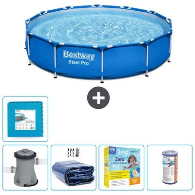 Bestway steel pro rond - 366x76 cm + accessoires cb17