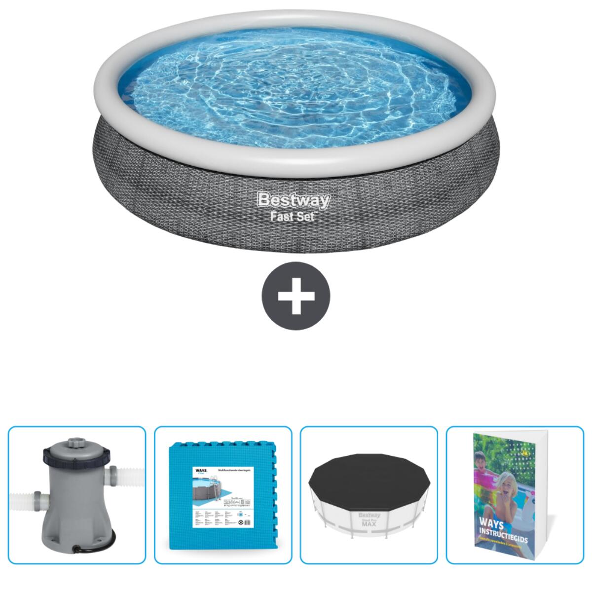 Bestway Fast Set Rond - 366x76 cm + Accessoires CB71 1/6