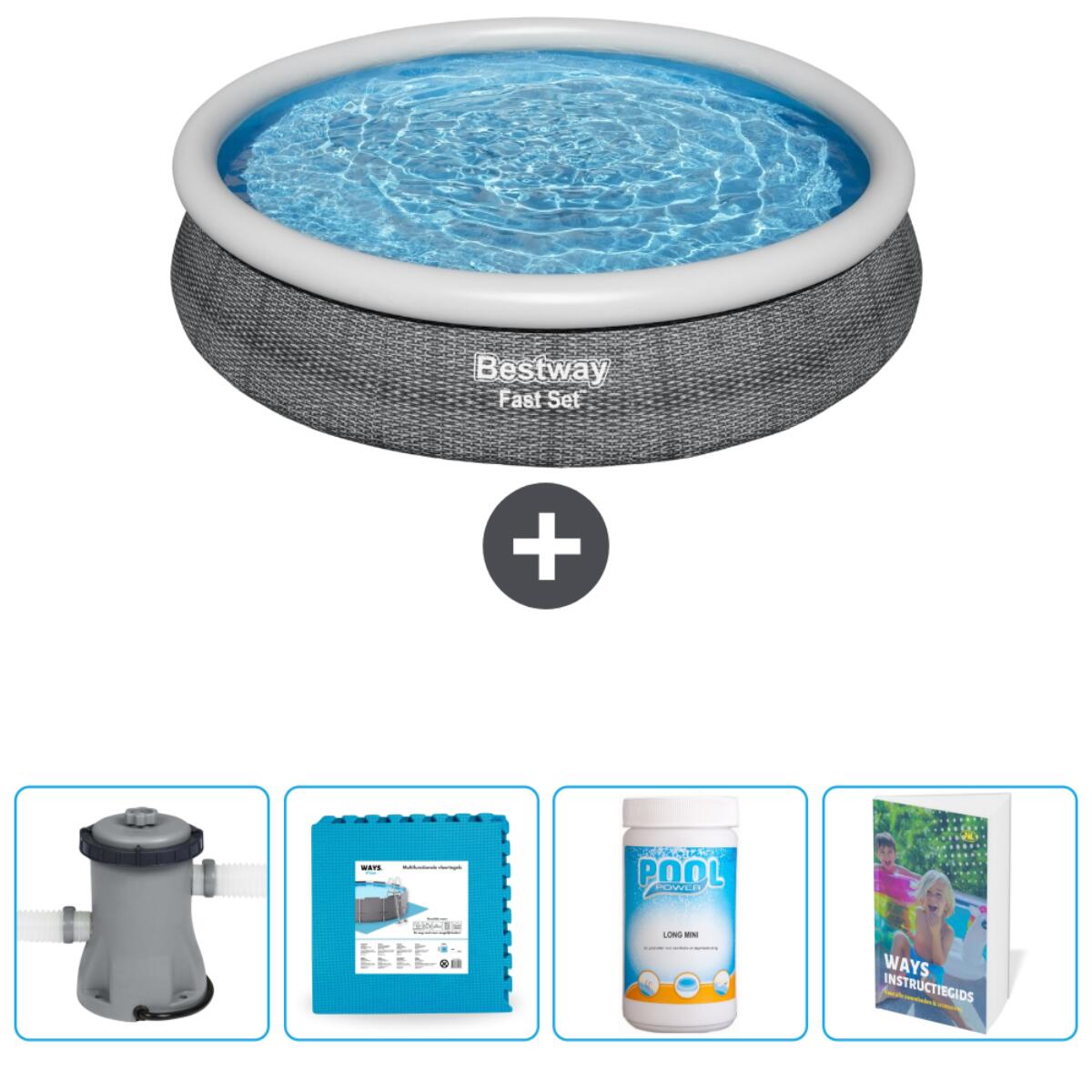 Bestway Fast Set Rund - 366x76 cm + Accessoires CB77 1/6