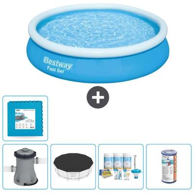 Bestway fast set rond - 366x76 cm + accessoires cb12