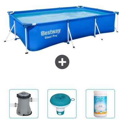 Bestway steel pro rechthoekig - 300x201x66 cm + accessoires cb41