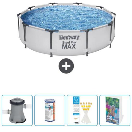Bestway Steel Pro MAX Rund - 305x76 cm + Accessoires CB86