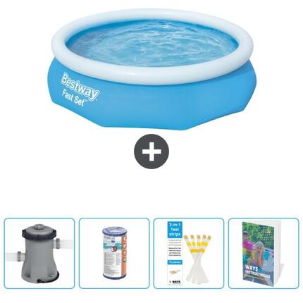 Piscine Gonflable Ronde Fast Set - 305x76 cm + Accessoires CB70