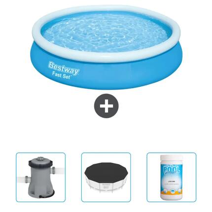 Piscine Gonflable Ronde Fast Set - 366x76 cm + Accessoires CB39