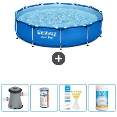 Bestway steel pro rond - 366x76 cm + accessoires cb49