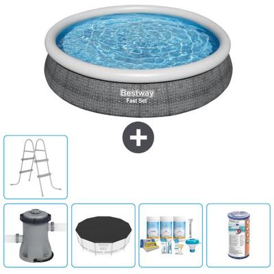 Bestway fast set rond - 366x76 cm + accessoires cb14