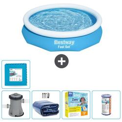 Piscine Gonflable Ronde Fast Set - 305x66 cm + Accessoires CB17