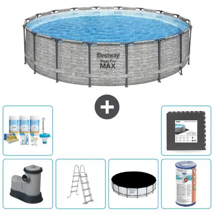 Bestway Steel Pro MAX Rund - 549x122 cm + Accessoires CB31