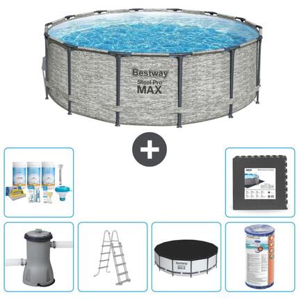 Bestway Steel Pro MAX Rund - 427x122 cm + Accessoires CB31