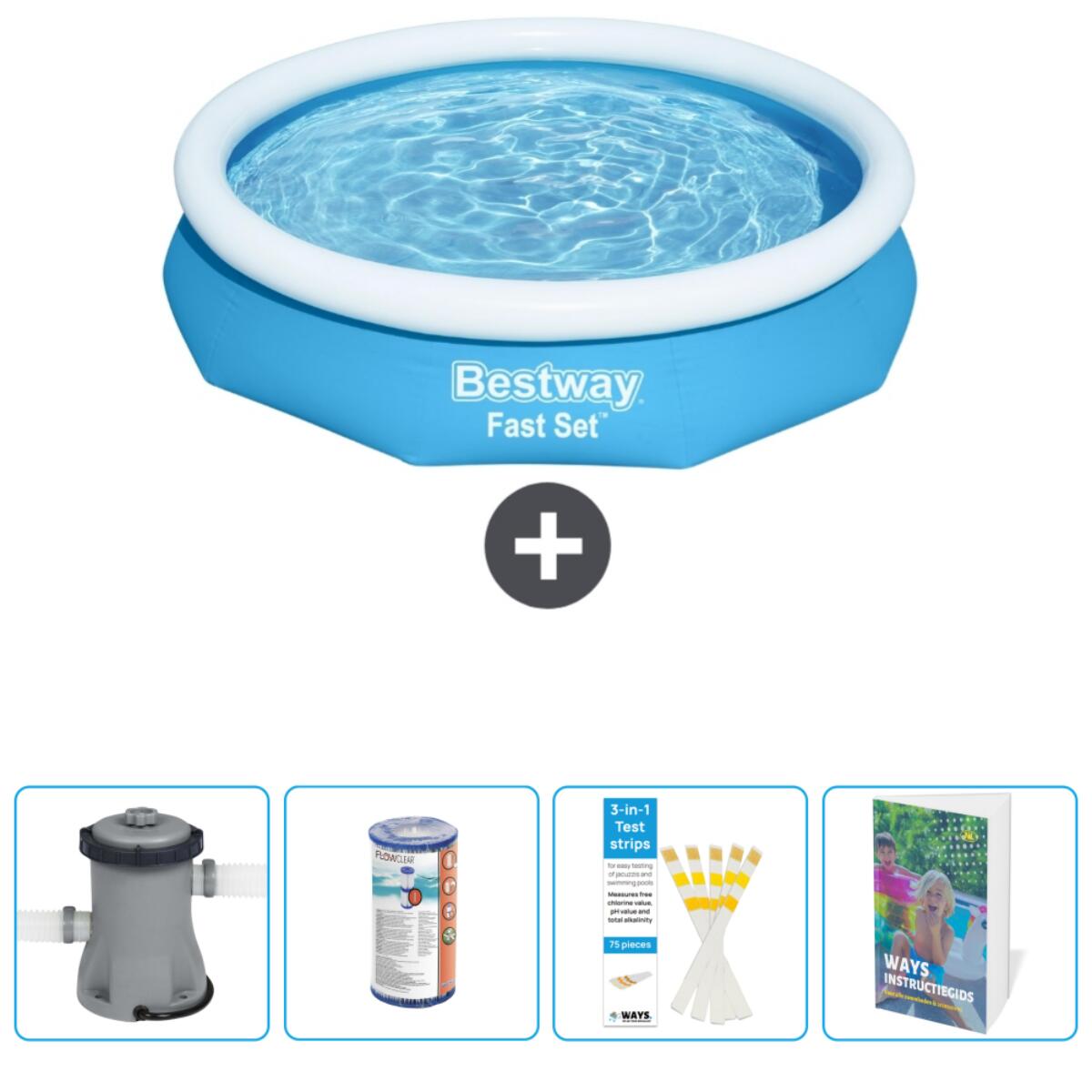 Bestway Fast Set Rond - 305x66 cm + Accessoires CB86 1/7