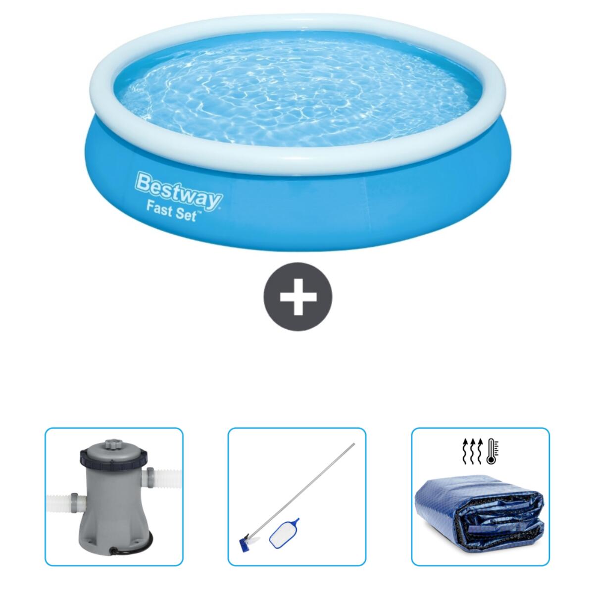 Bestway Fast Set Rond - 366x76 cm + Accessoires CB45 1/6