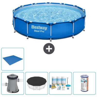 Bestway steel pro rond - 366x76 cm + accessoires cb11