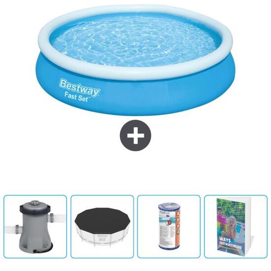 Piscine Gonflable Ronde Fast Set - 366x76 cm + Accessoires CB74