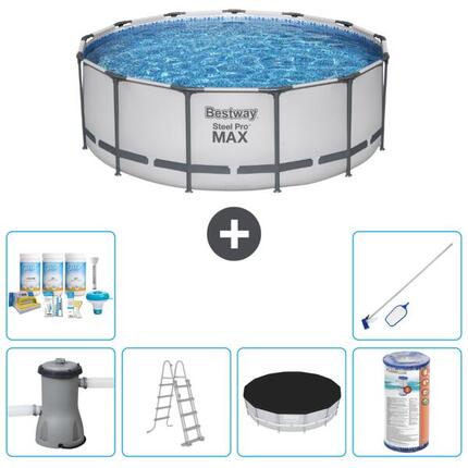 Bestway Steel Pro MAX Rund - 427x84 cm + Accessoires CB32
