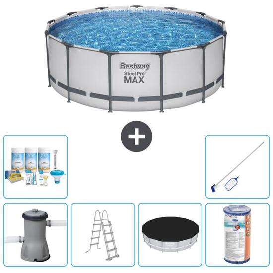 Bestway Steel Pro MAX Rund - 427x84 cm + Accessoires CB32