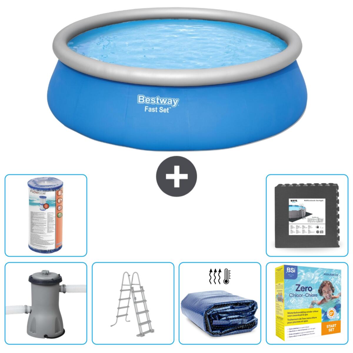 Bestway Fast Set Rond - 457x122 cm + Accessoires CB27 1/7