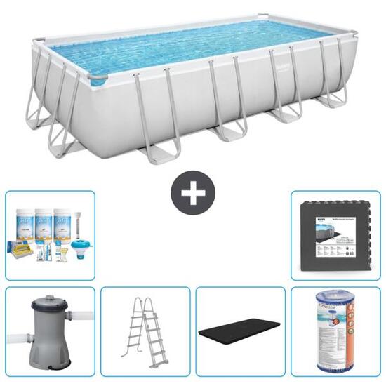 Piscine Rectangulaire Power Steel - 488x244x122 cm + Accessoires CB31