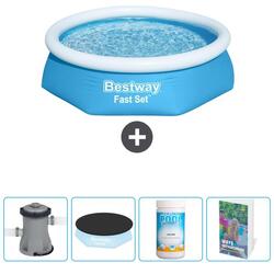 Piscine Gonflable Ronde Fast Set - 244x61 cm + Accessoires CB63