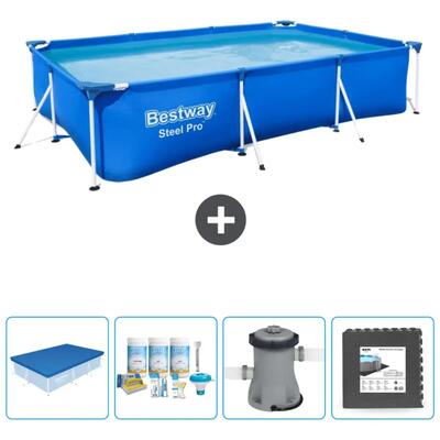 Bestway steel pro rechthoekig - 300x201x66 cm + accessoires cb3