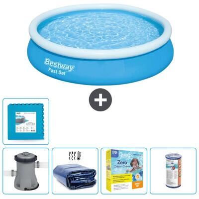 Bestway fast set rond - 366x76 cm + accessoires cb17