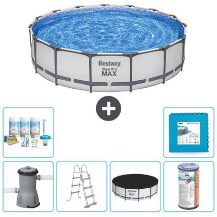 Bestway Steel Pro MAX Rund - 457x122 cm + Accessoires CB30