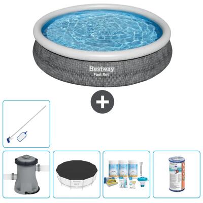 Bestway fast set rond - 366x76 cm + accessoires cb15