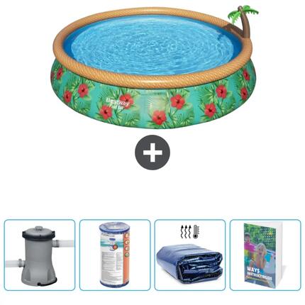 Piscine Gonflable Ronde Fast Set - 457x84 cm + Accessoires CB65