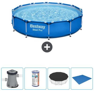 Bestway steel pro rond - 366x76 cm + accessoires cb52
