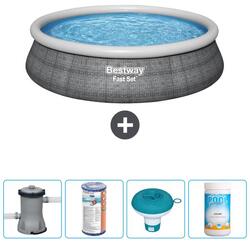Piscine Gonflable Ronde Fast Set - 457x84 cm + Accessoires CB53