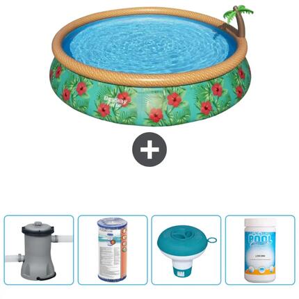 Piscine Gonflable Ronde Fast Set - 457x84 cm + Accessoires CB53