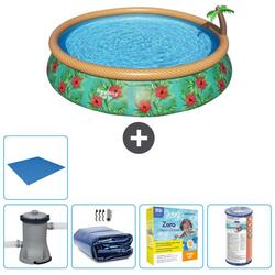 Piscine Gonflable Ronde Fast Set - 457x84 cm + Accessoires CB16