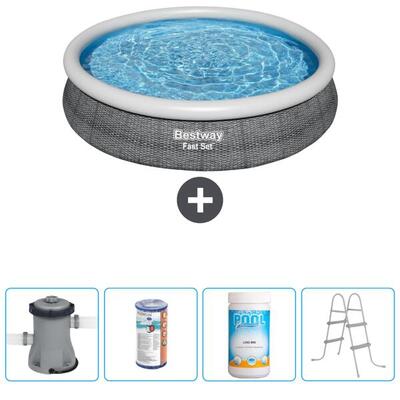 Bestway fast set rond - 366x76 cm + accessoires cb60