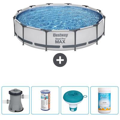 Bestway steel pro max rond - 366x76 cm + accessoires cb53