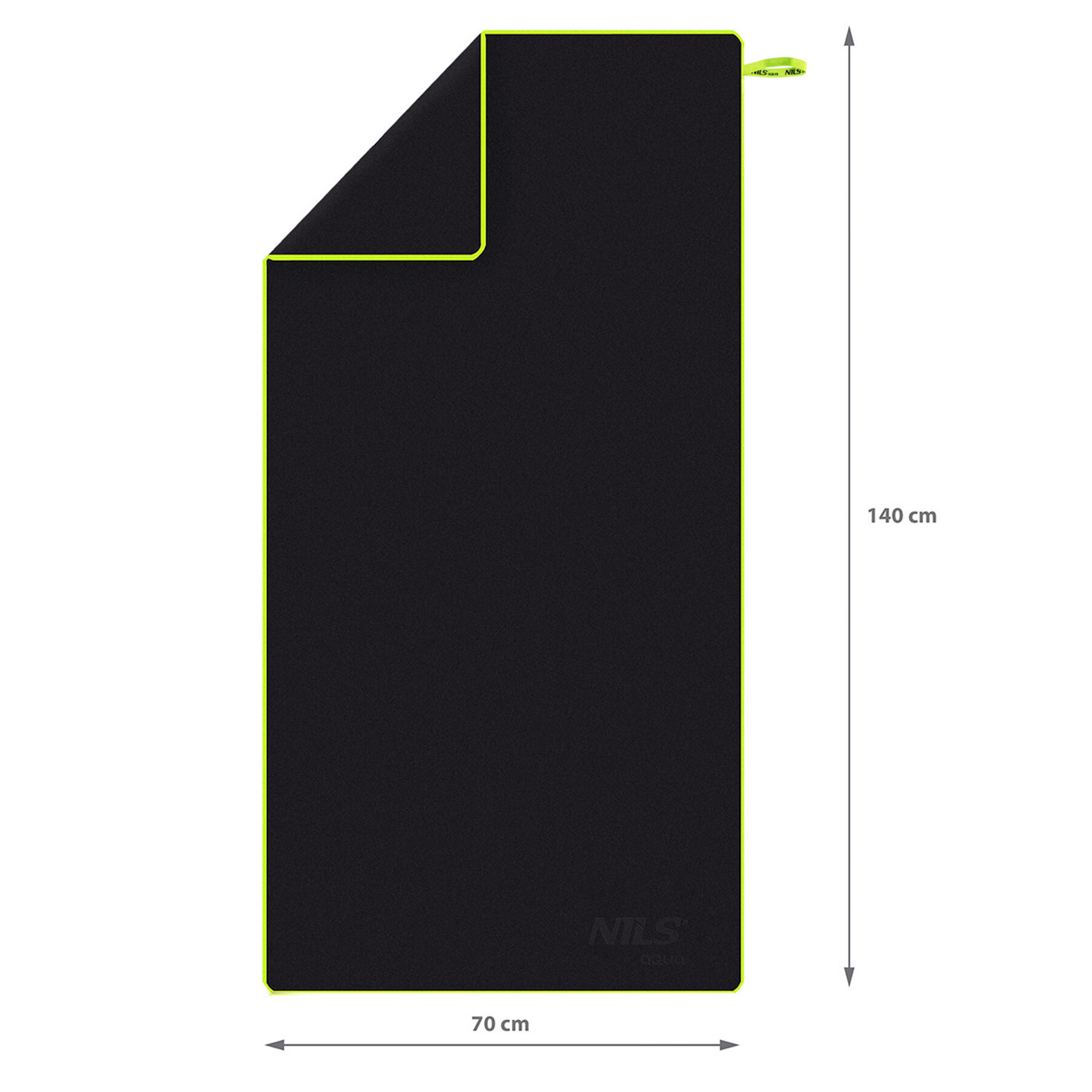 Serviette en microfibre 140x70 cm NAR11 Nils Aqua 6/7