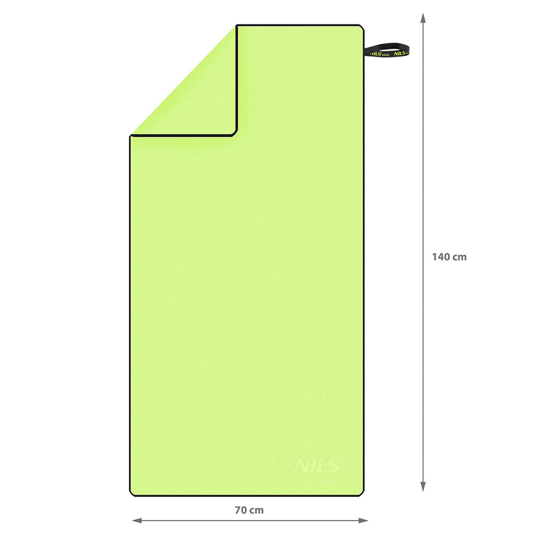 Serviette en microfibre 140x70 cm NAR11 Nils Aqua 6/7
