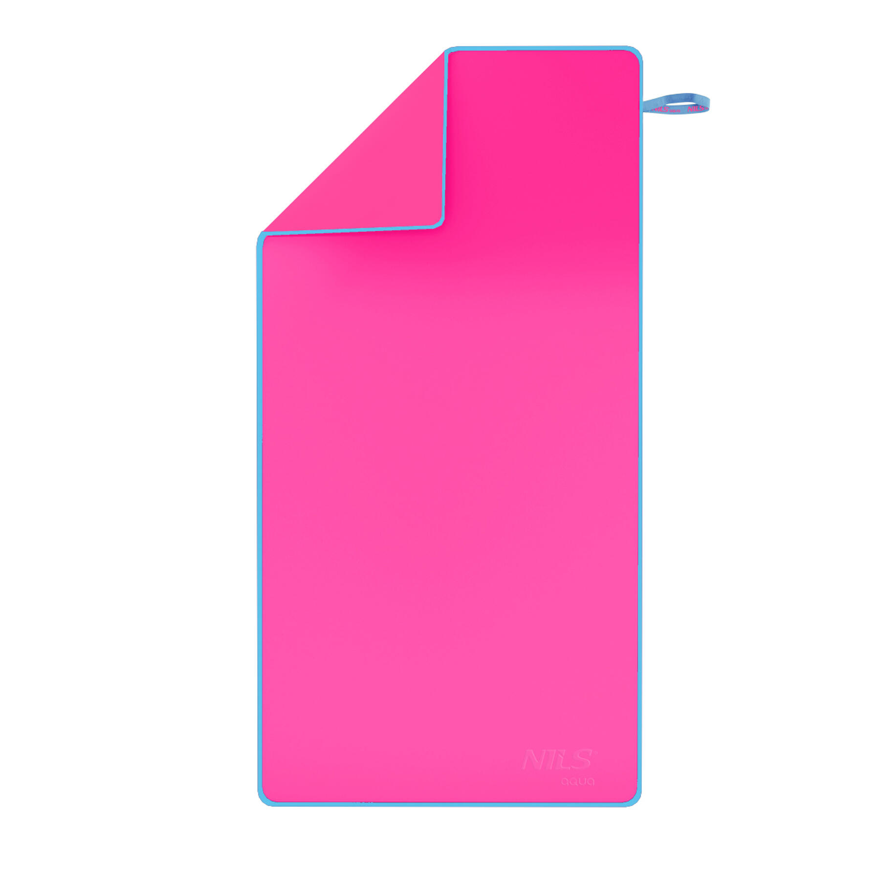 Nils - Serviette En Microfibre 140x70 Cm Nar11 Nils Aqua - Serviette De Bain - Bleu|rose - No Size - Decathlon