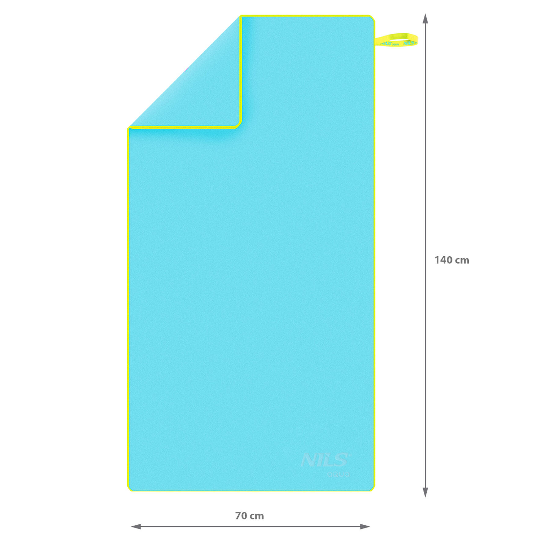 Mikrofaser-Handtuch 140x70 cm NAR11 Nils Aqua 6/7