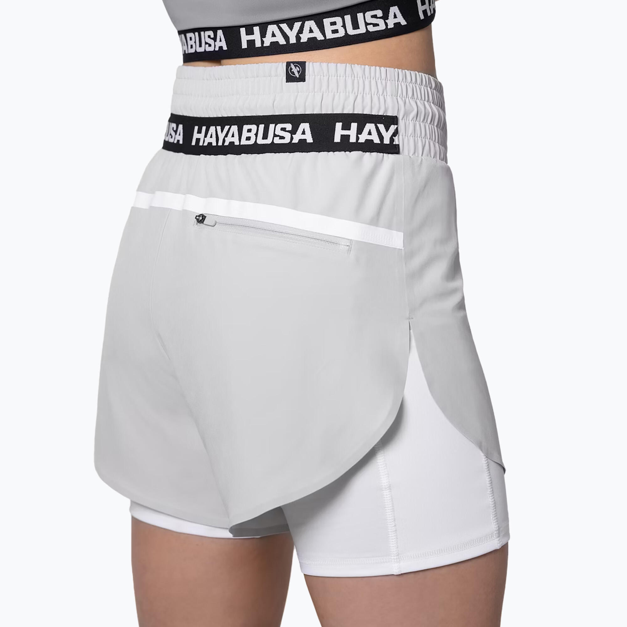Short d'entraînement superposé taille mi-haute Hayabusa pour femme 3/5