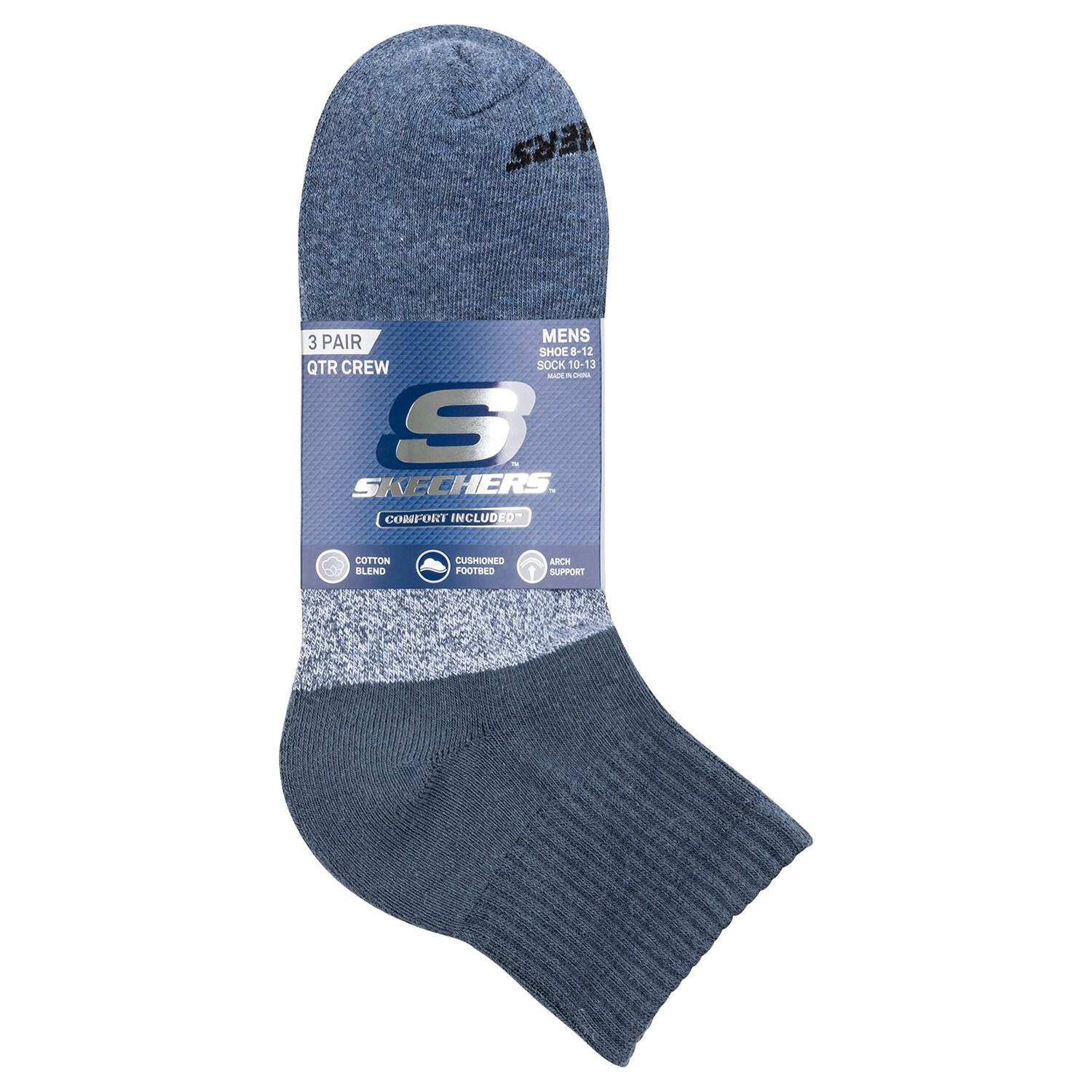 Skarpetki sportowe męskie  3pk Mens Qtr Colorbloc Socks 3/3