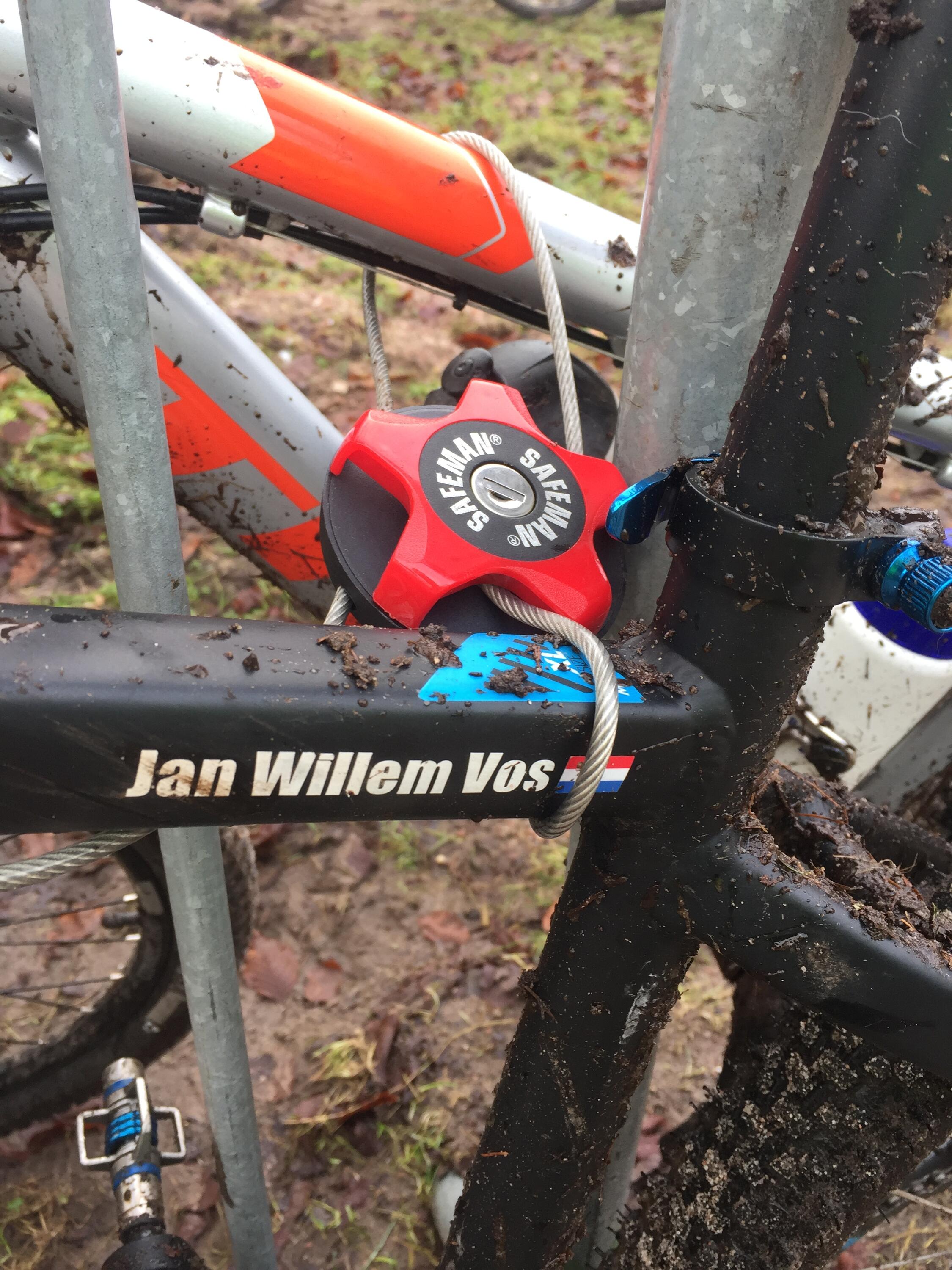 Safeman Mountainbike en Racefietsslot | Fietsslot | Rood 4/5