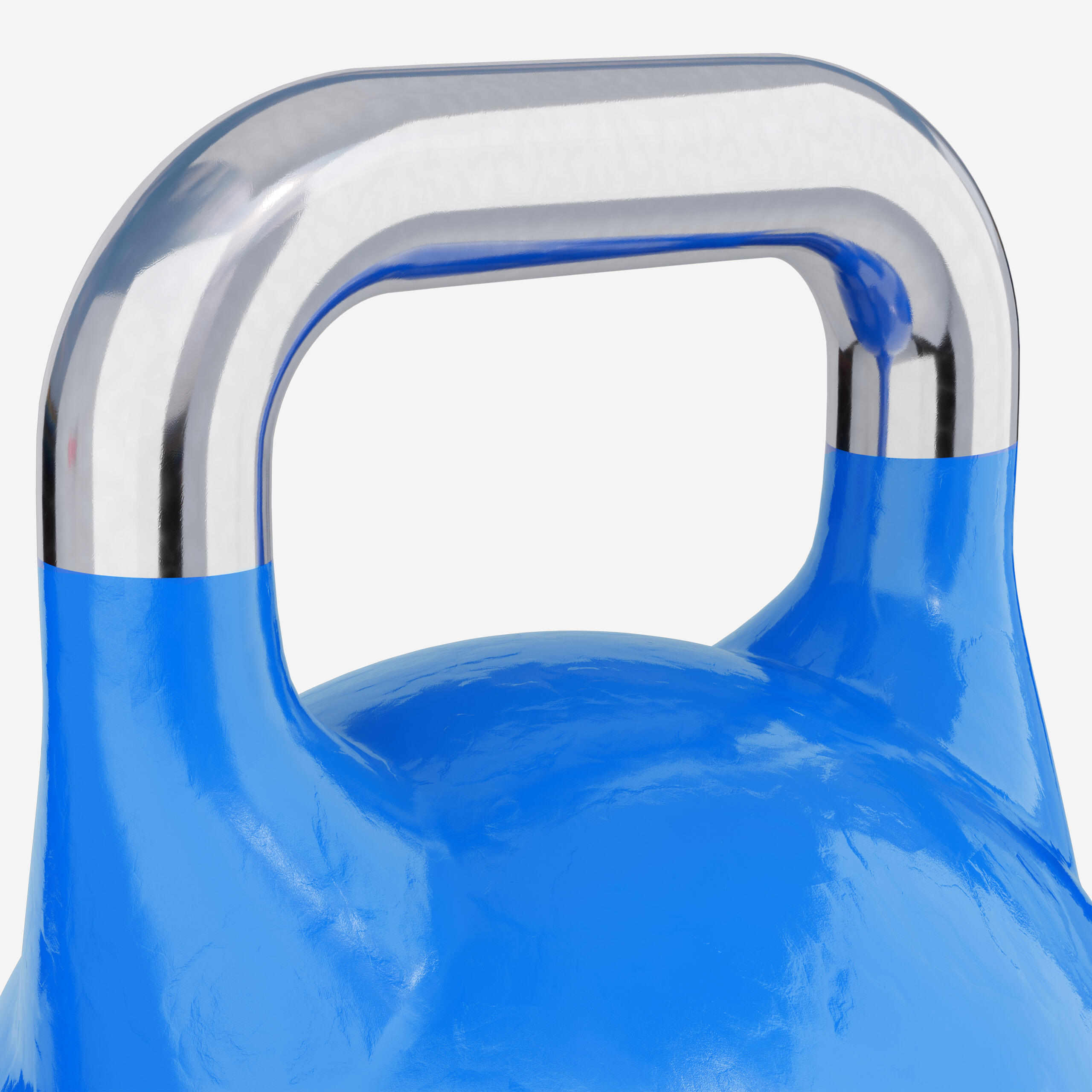 Kettlebell Competition Gorilla Sports acciaio blu, impugnatura ergonomica 7/7