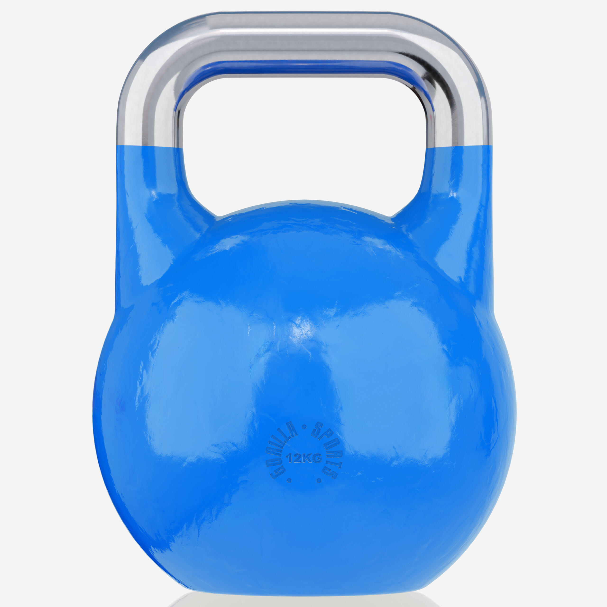 Kettlebell Competition Gorilla Sports acciaio blu, impugnatura ergonomica 2/7